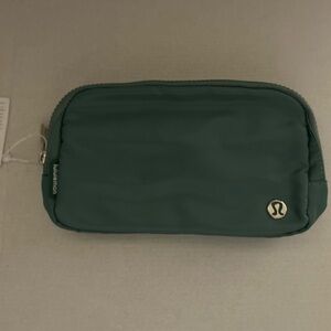 Lululemon Dark Green Zip Pouch
